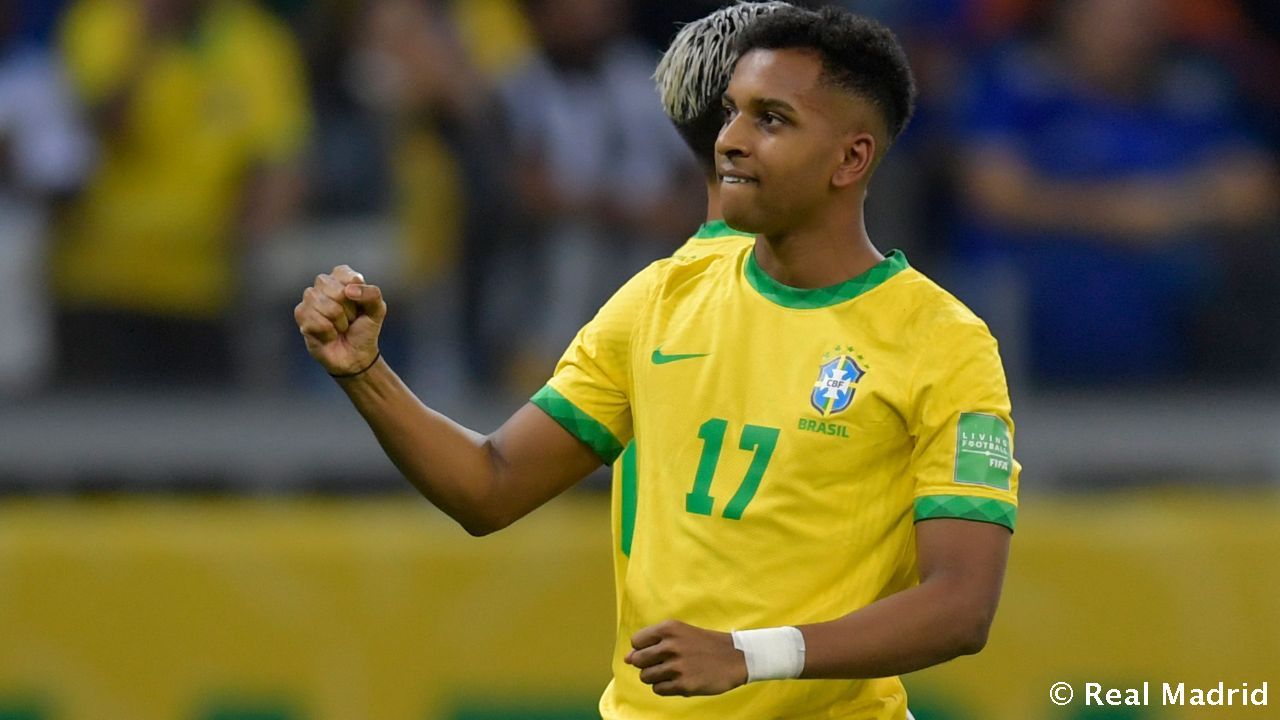 Rodrygo debutó ayer en el Mundial con Brasil