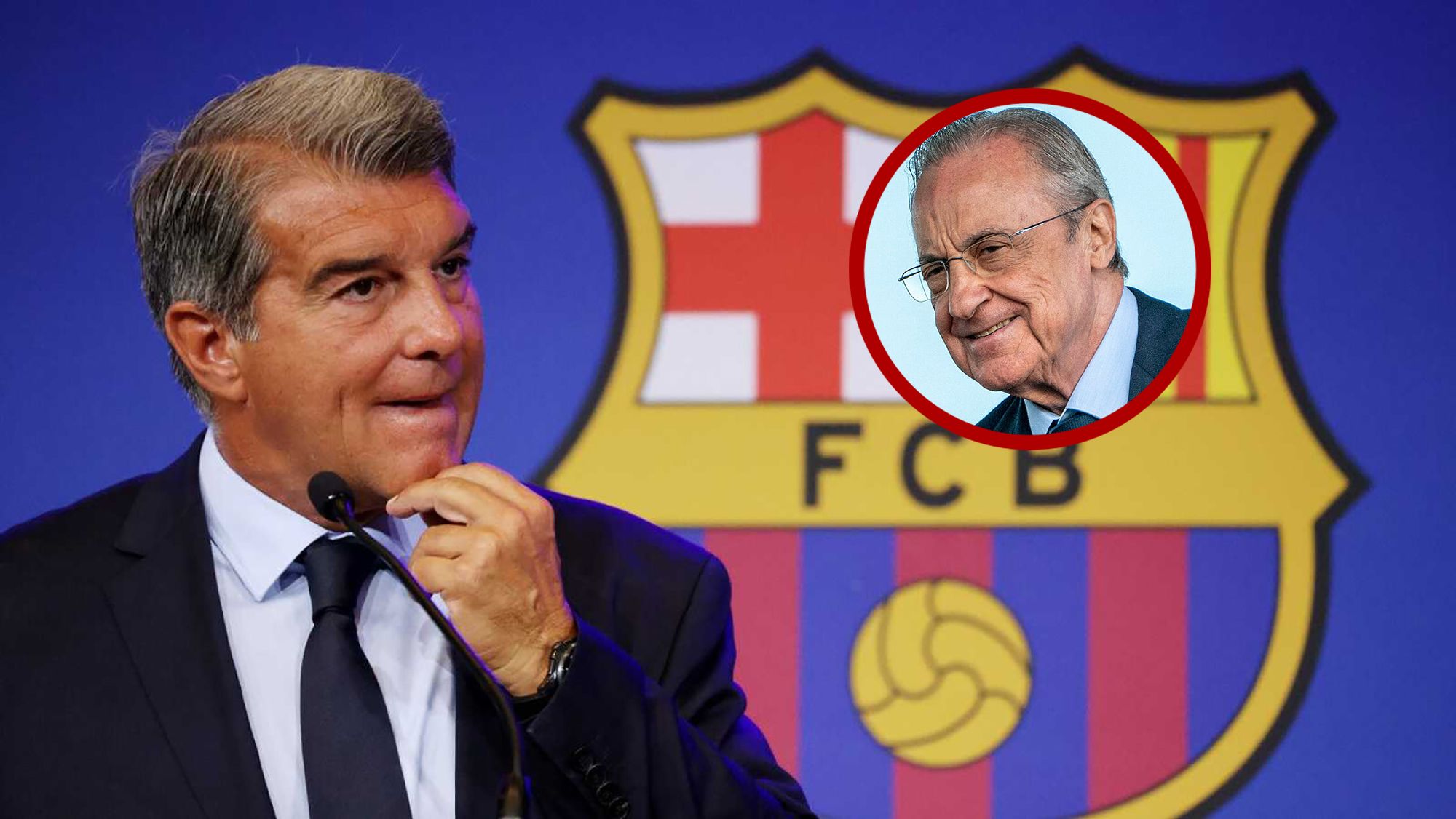Laporta no se lo puede creerFlorentino Pérez le gana la partida una vez más