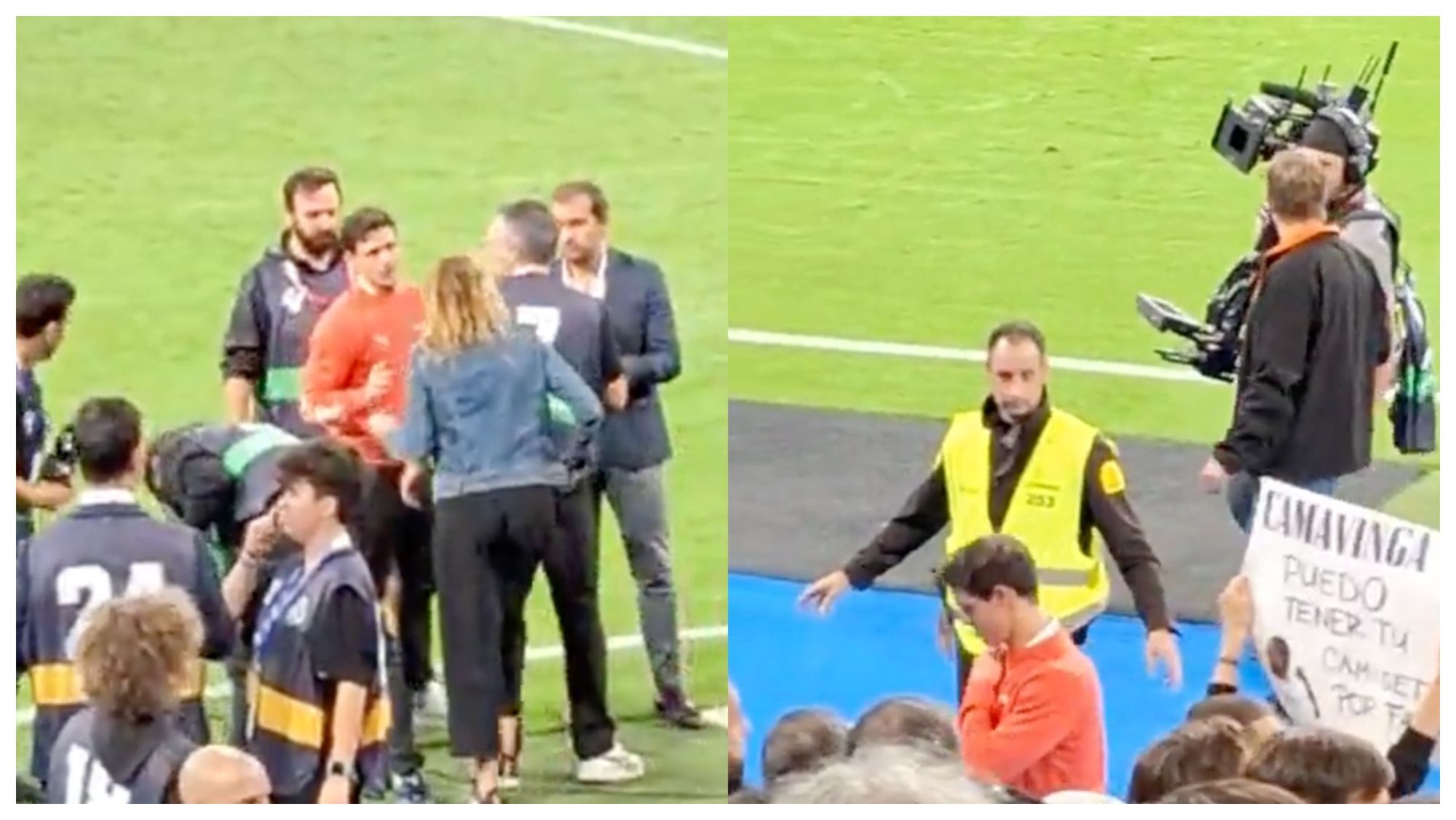 Edu Aguirre la monta en el Bernabéule llamaron la atención y se fue enfadado Edu Aguirre la monta en el Bernabéule llamaron la atención y se fue enfadado