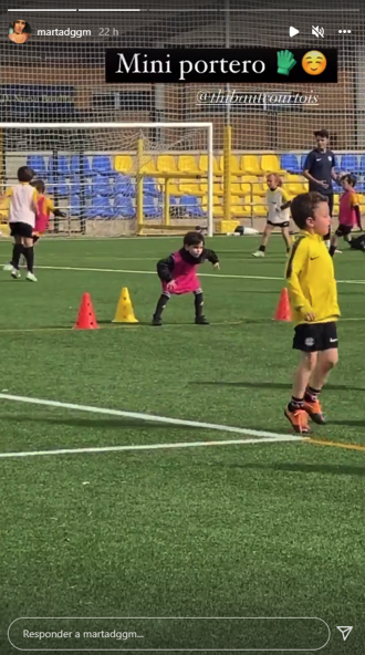 El pequeño Nicolás ya se entrena como portero El pequeño Nicolás ya se entrena como portero