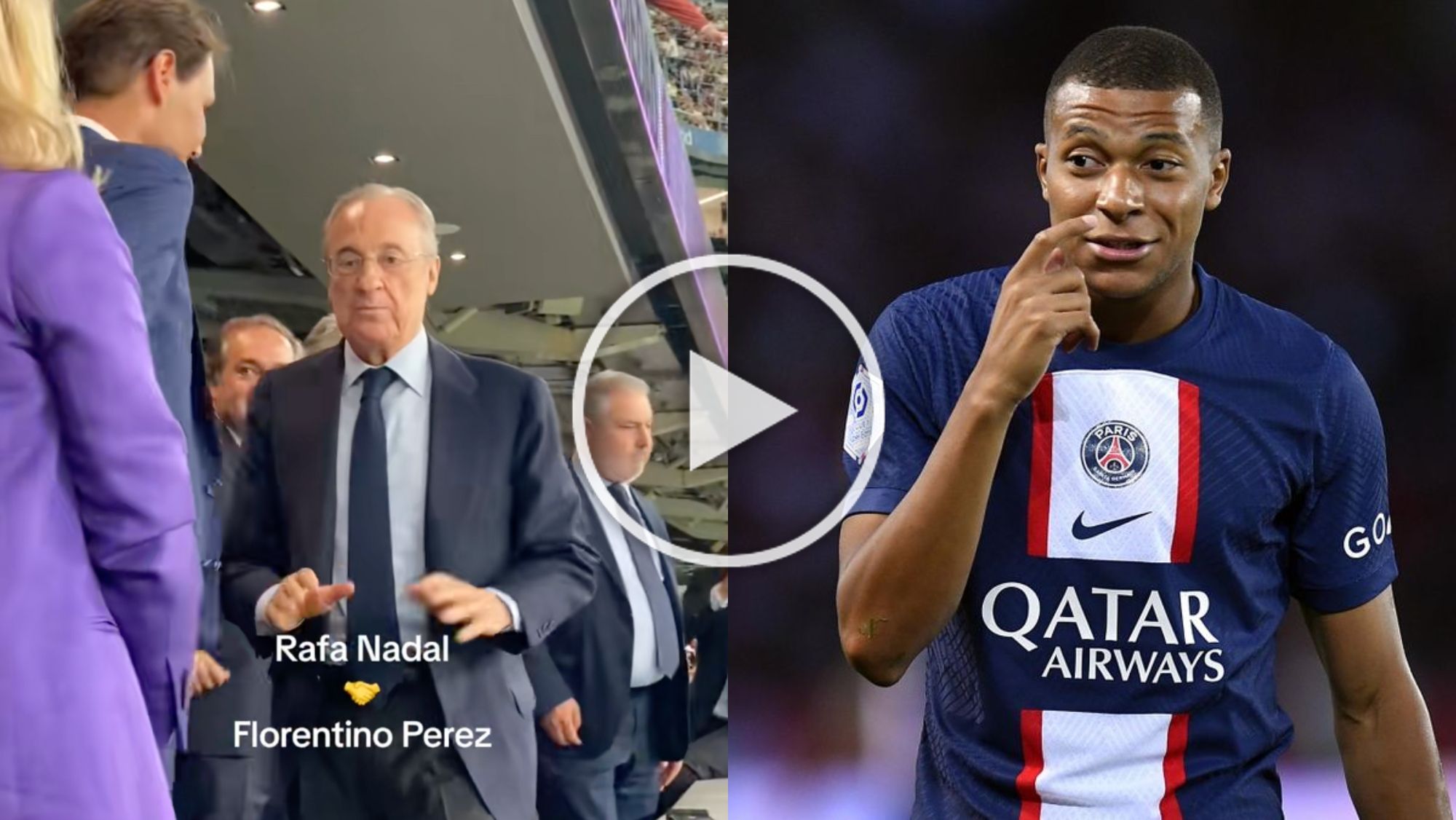 La reacción de Florentino cuando Rafa Nadal le pregunta por Mbappé: su cara lo dice todo La reacción de Florentino cuando Rafa Nadal le pregunta por Mbappé: su cara lo dice todo