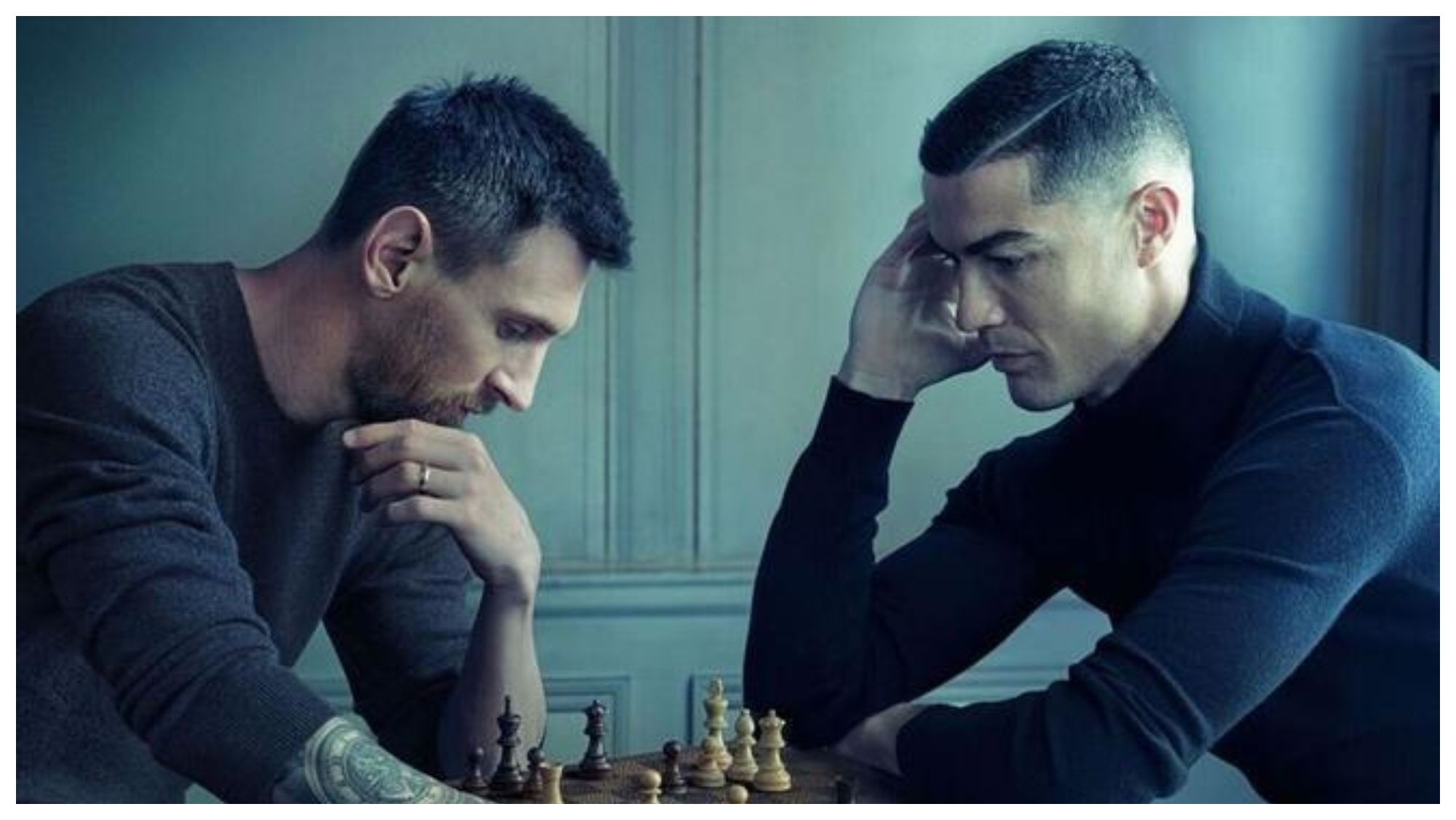 Leo Messi y Cristiano Ronaldo 