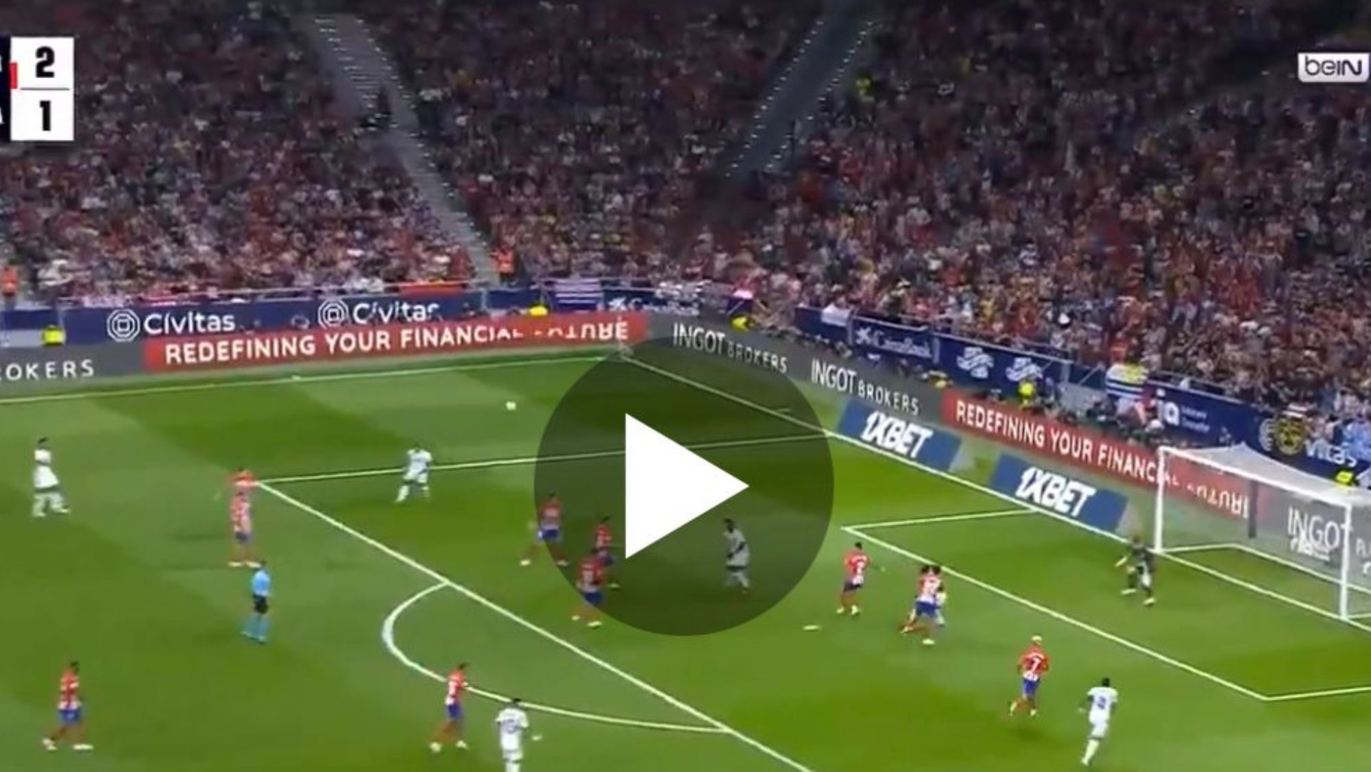 Escandaloso: anulado un gol legal al Real Madrid por fuera de juego en el derbi Escandaloso: anulado un gol legal al Real Madrid por fuera de juego en el derbi