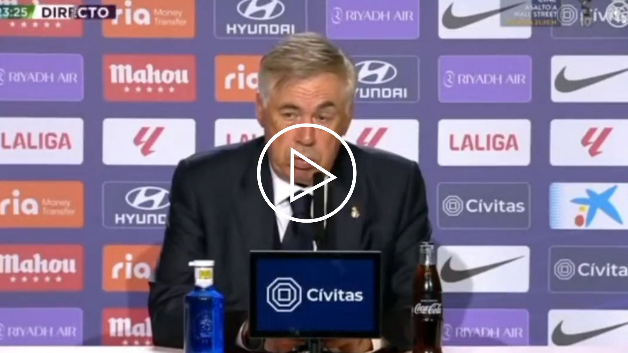 Ancelotti no se esperaba la pregunta su reacción lo dice todo sobre el señalado del derbi Ancelotti no se esperaba la pregunta su reacción lo dice todo sobre el señalado del derbi