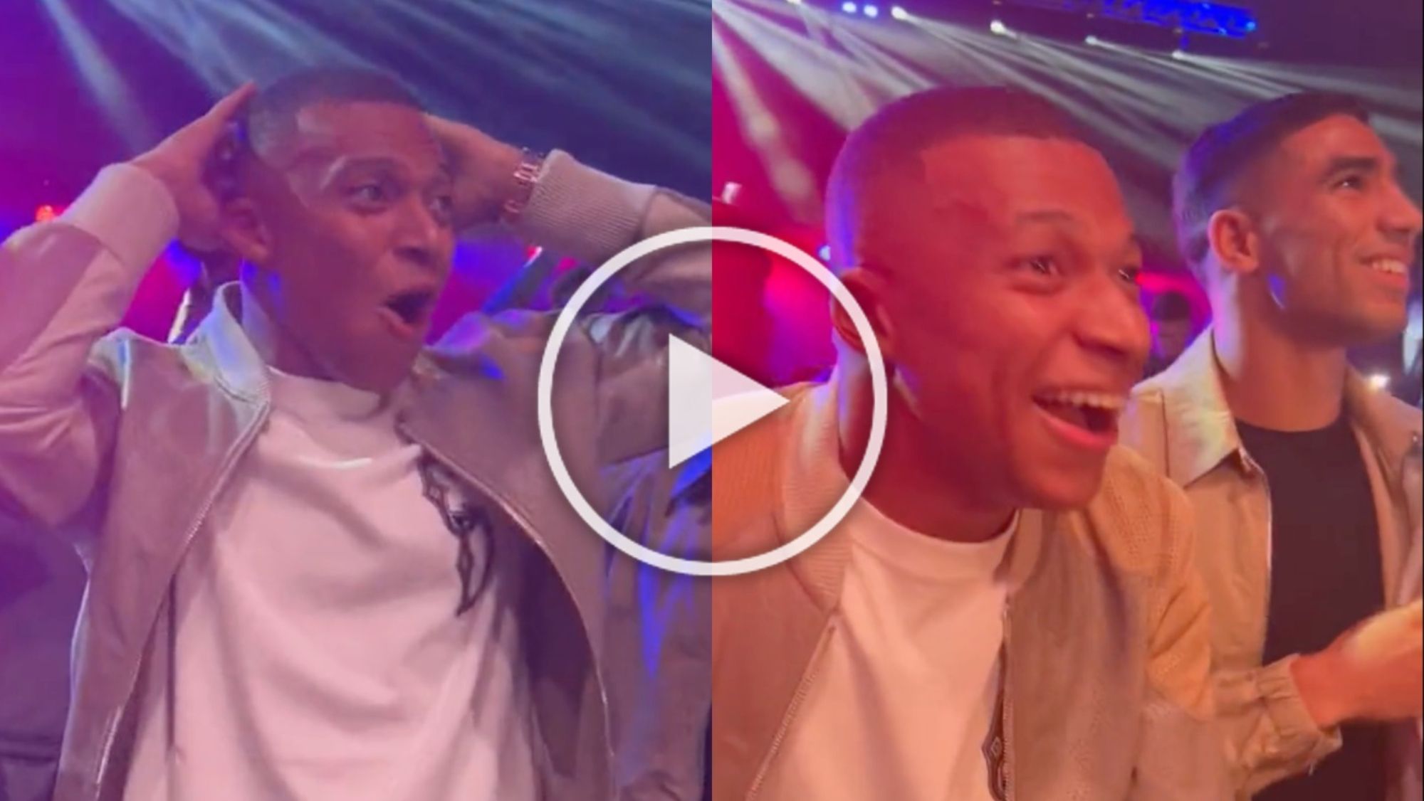 Kylian Mbappé alucinó anoche con el show de Cédric Doumbé
