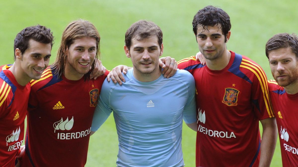 Arbeloa y Casillas con la selección 