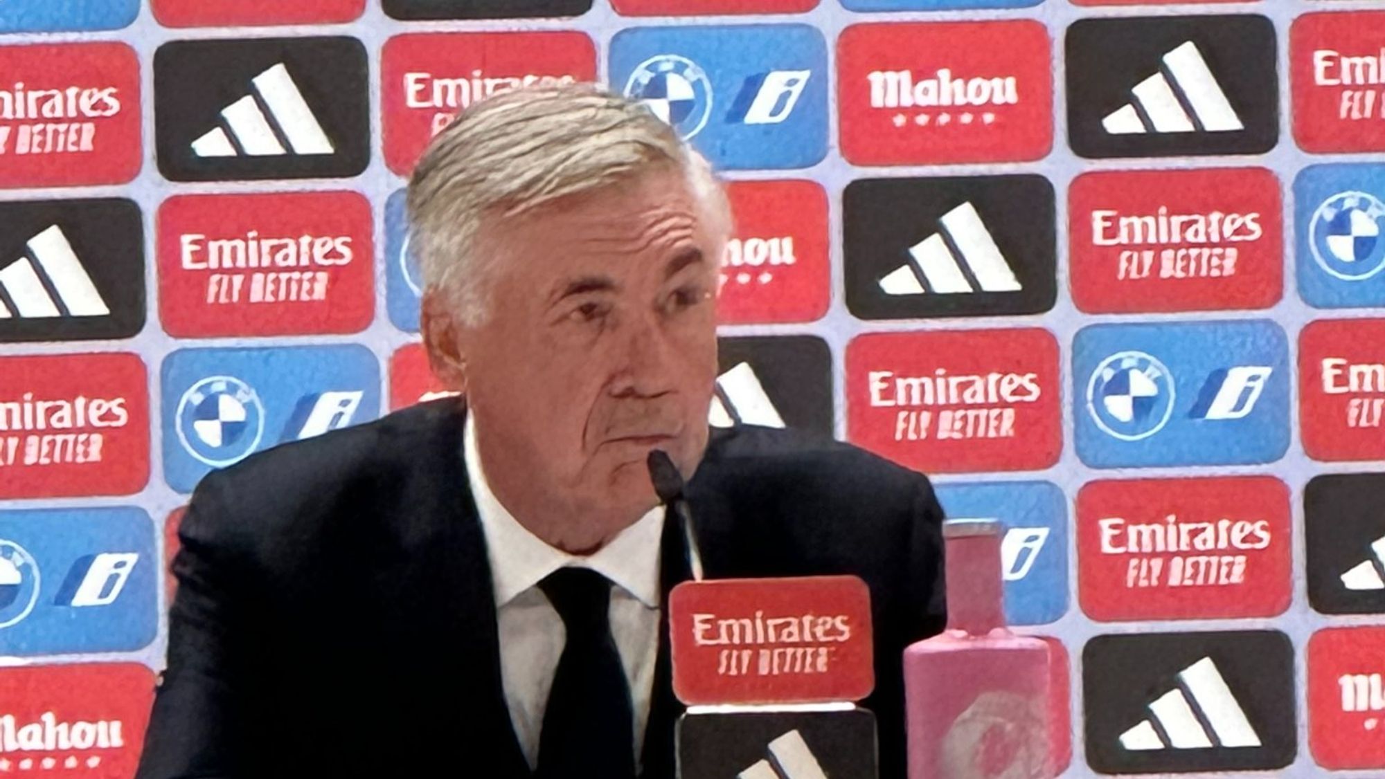 La broma de Ancelotti en rueda de prensa: afecta a Camavinga y Tchouaméni