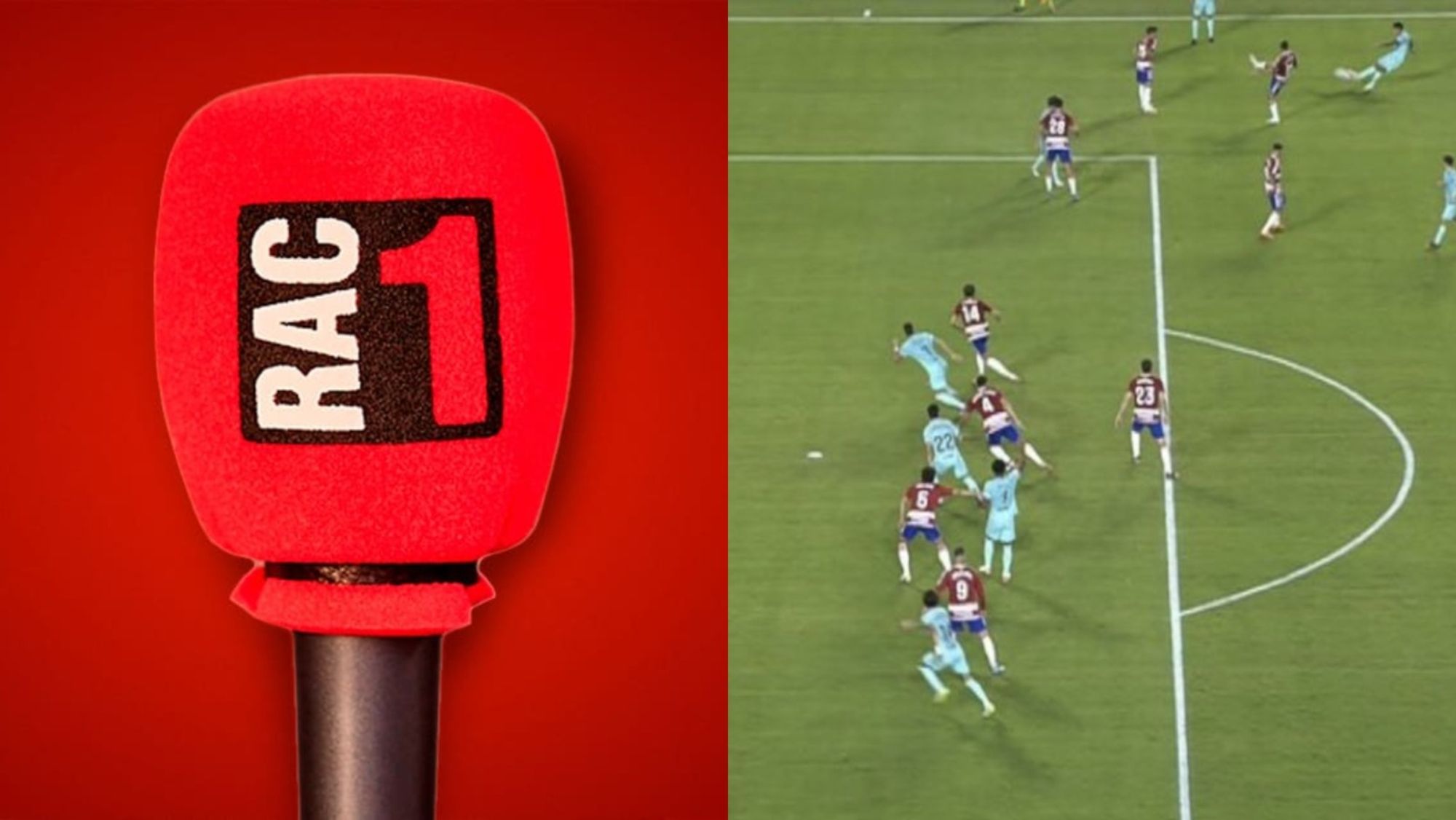 La reacción de RAC-1 tras el gol anulado al Barça