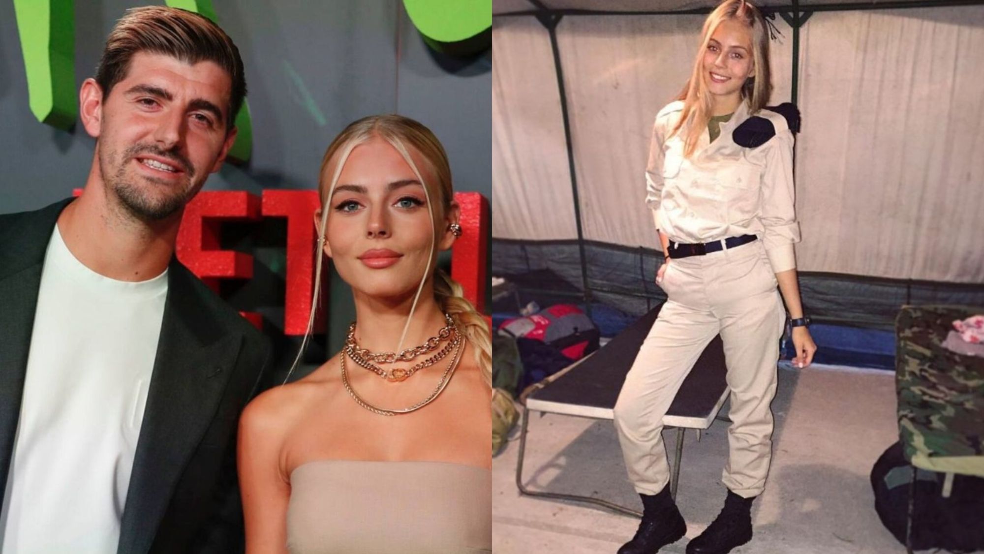 Momento difícil para Courtois y Mishel Momento difícil para Courtois y Mishel