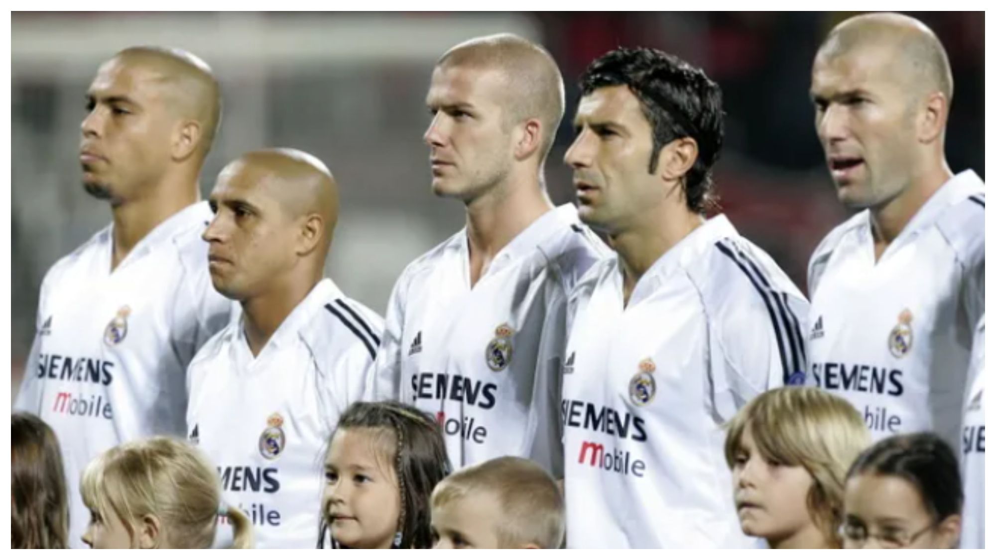 Varios jugadores del Real Madrid