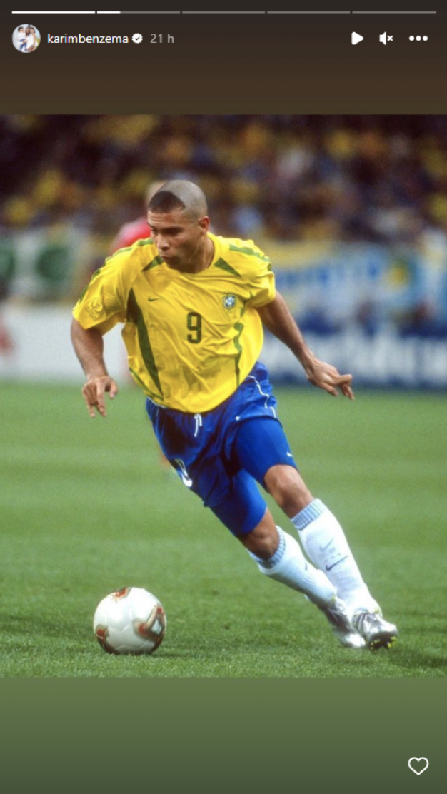 Karim Benzema compartió esta fotografía en sus redes