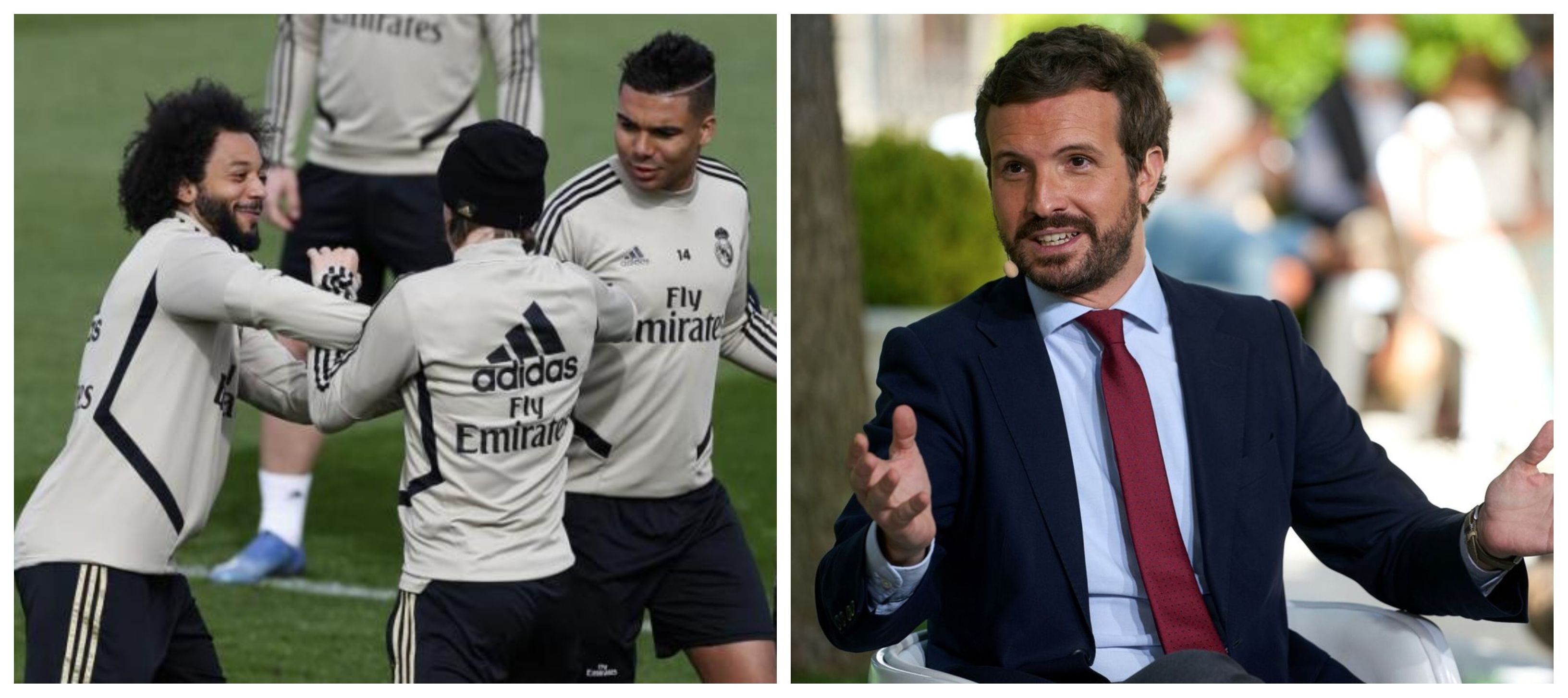 Casemiro, Marcelo y Pablo Casado Casemiro, Marcelo y Pablo Casado