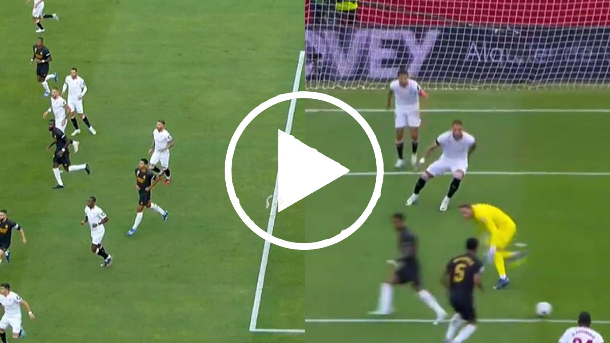 El VAR anula 2 goles seguidos al Real Madrid contra el Sevilla en 3 minutos