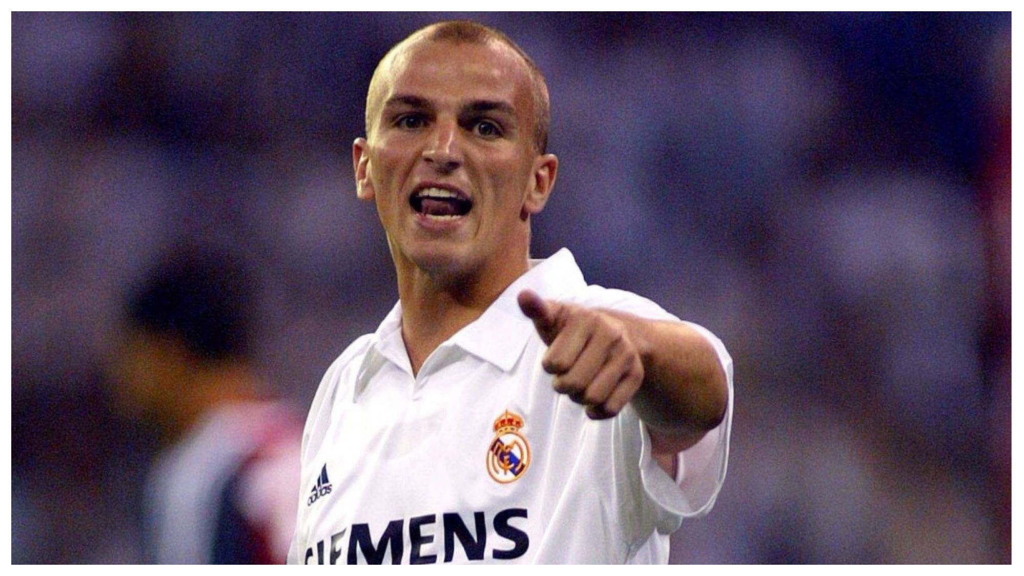 Esteban Cambiasso con el Real Madrid