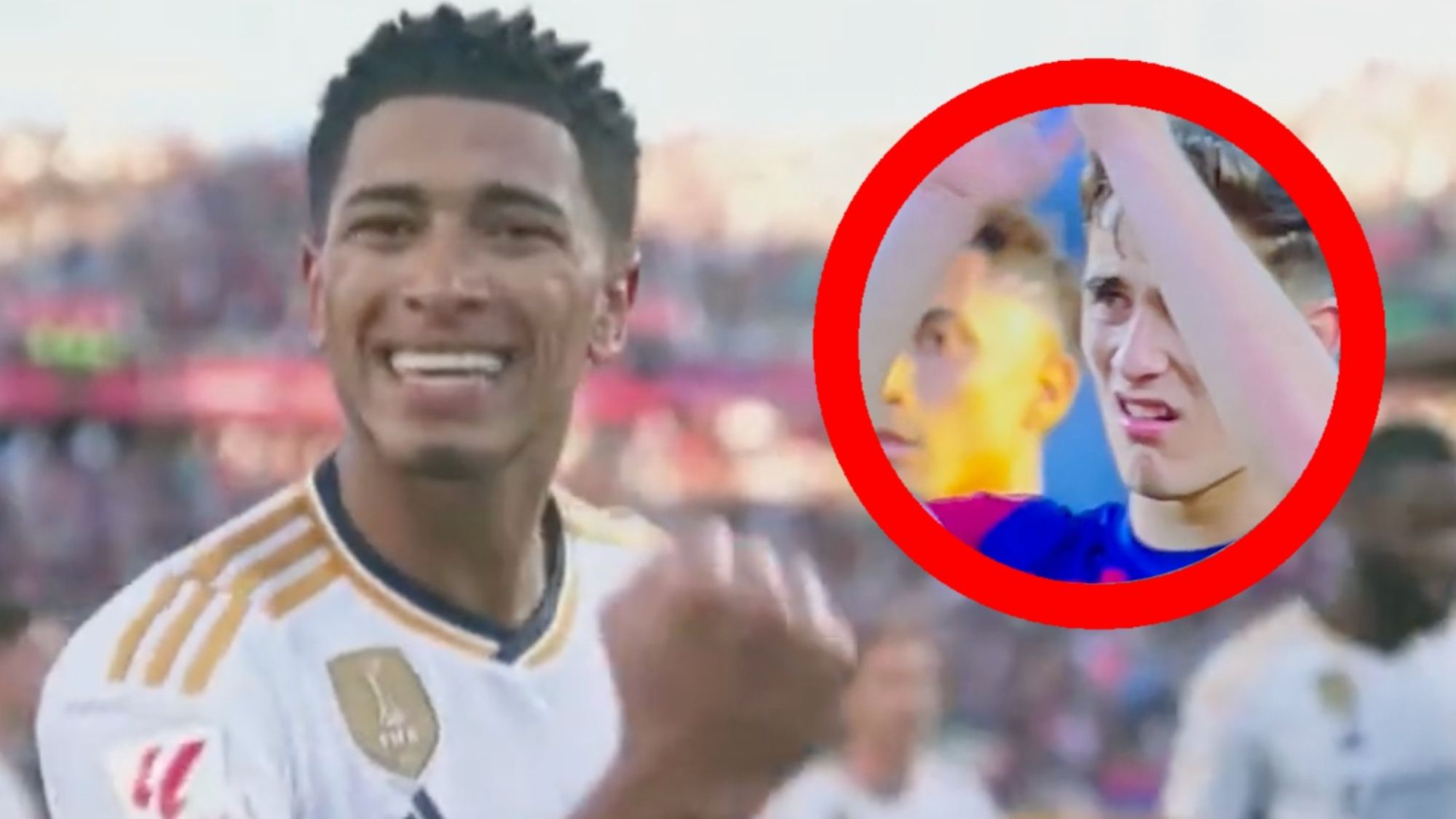 Bellingham pone a llorar a Gavi: la imagen más vista tras el clásico