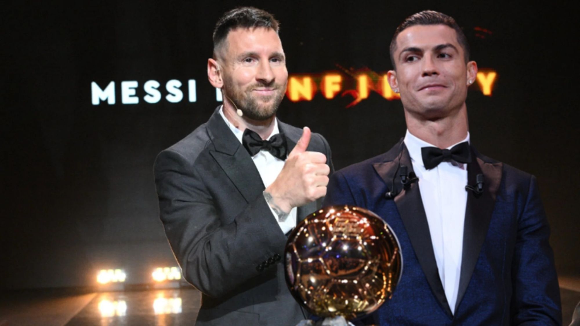 La reacción de CR7 al Balón de Oro de Messi