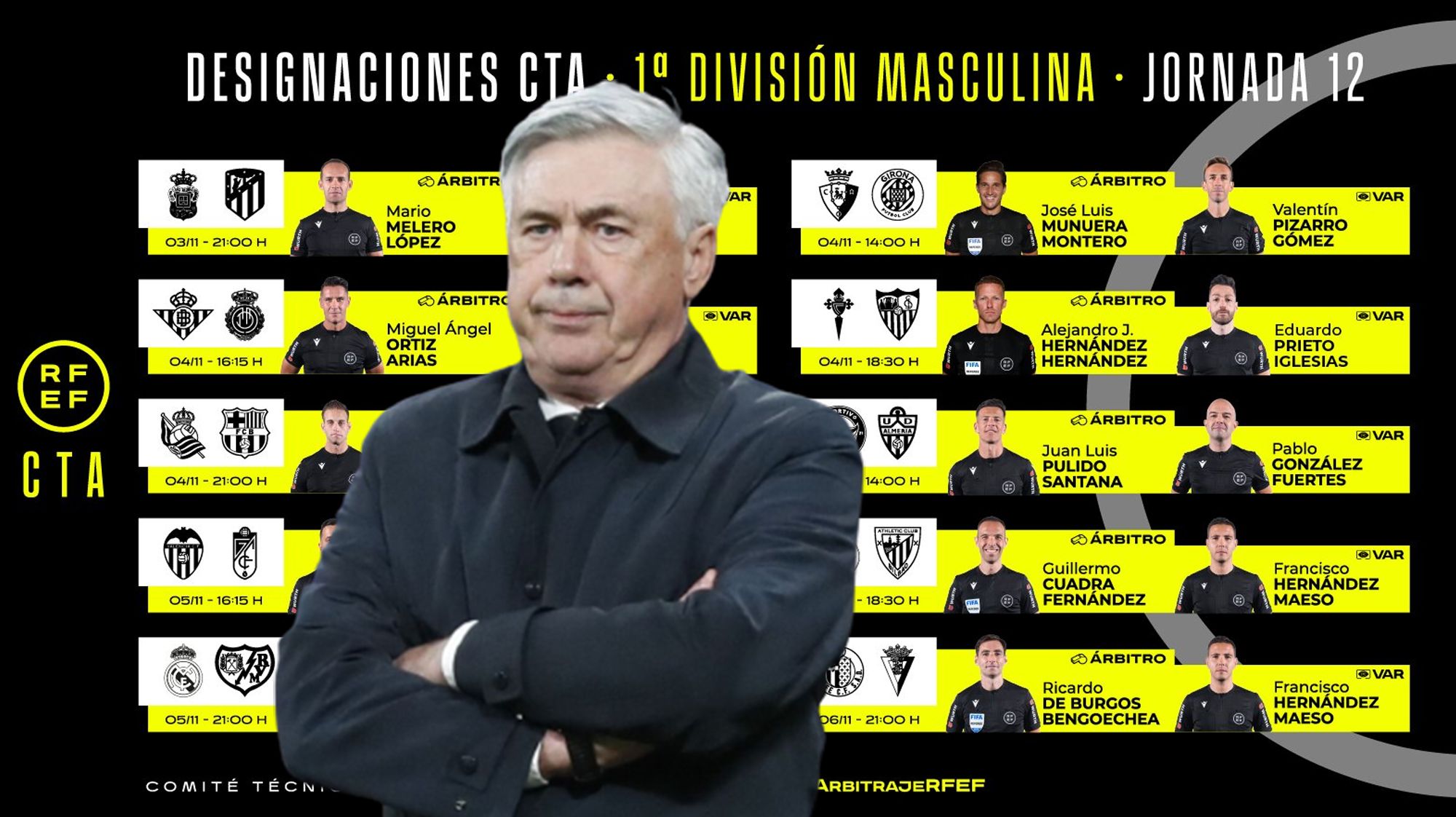 Oficial: ya se conoce el árbitro que dirigirá el Real Madrid - Rayo Vallecano en el Santiago Bernabéu