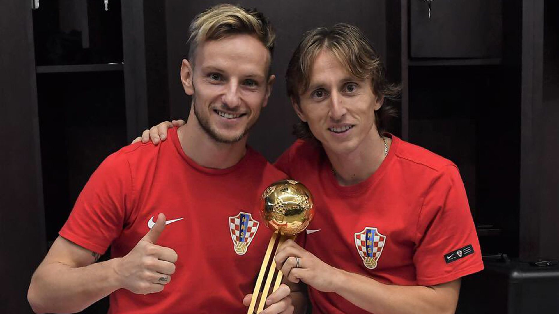 Luka Modric e Iván Rakitic en el Mundial de Rusia 2018