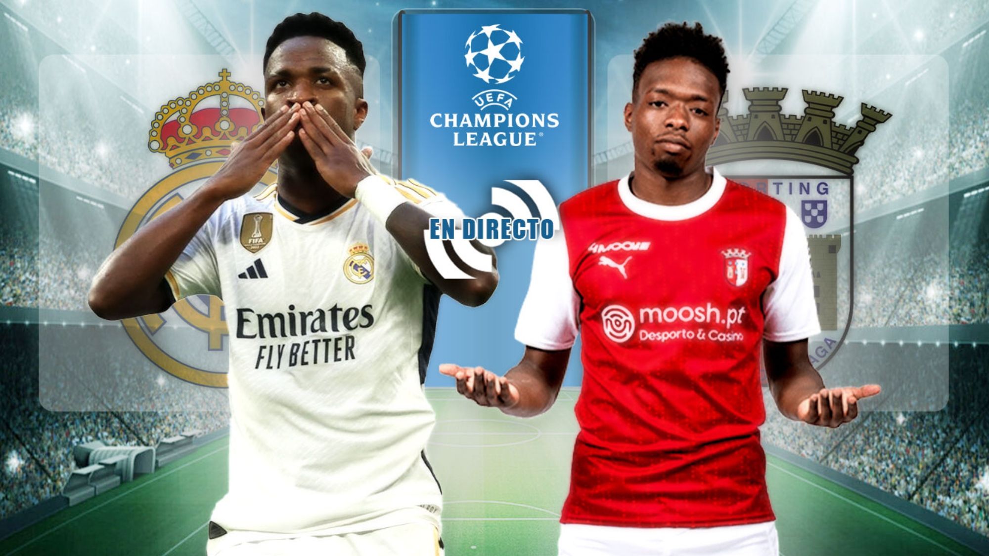 Real Madrid vs Braga en directo: partido de la Champions en vivo y online
