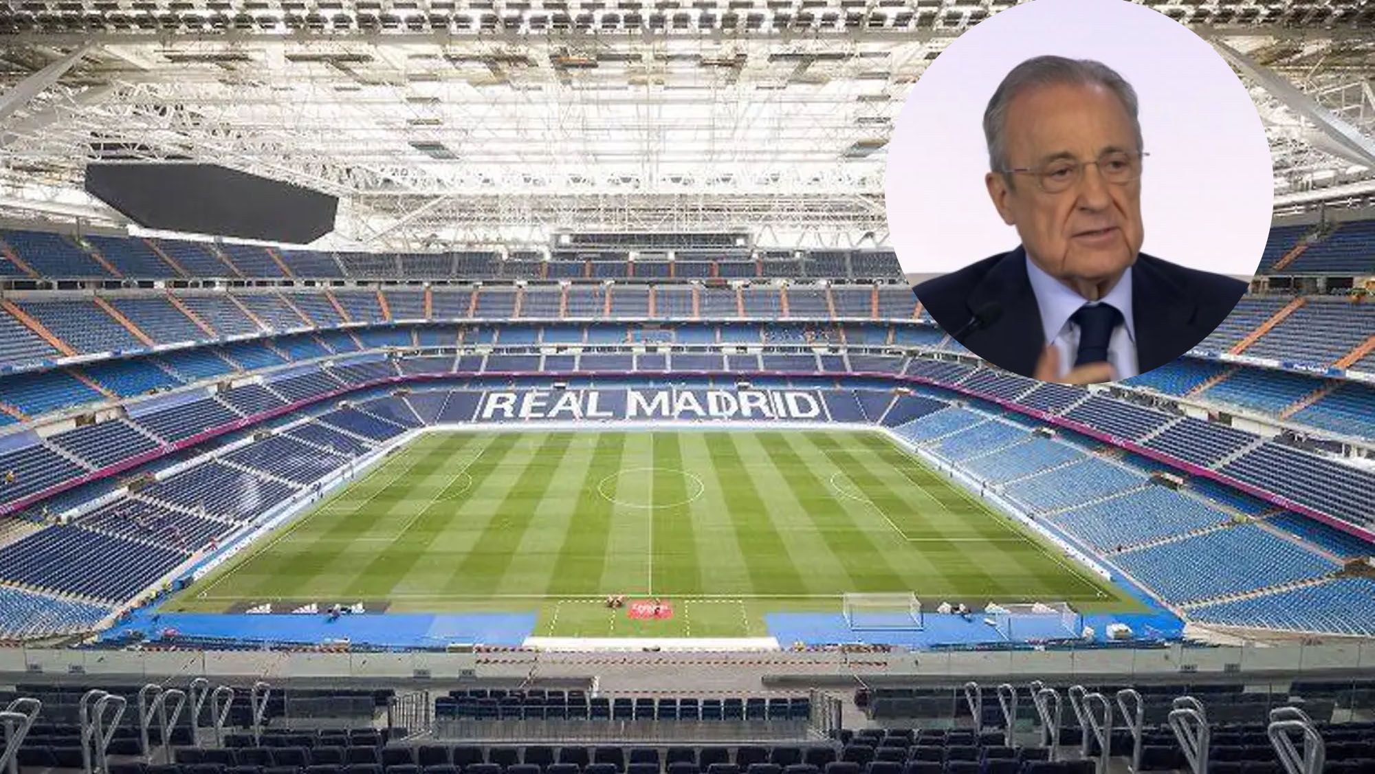 La primera foto en la historia del Santiago Bernabéu y la última del nuevo desde el cielo