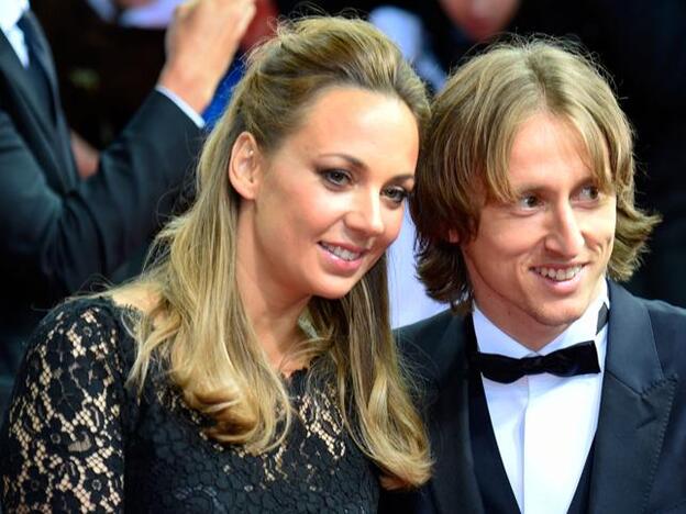 Luka Modric y su mujer Vanja Bosnic