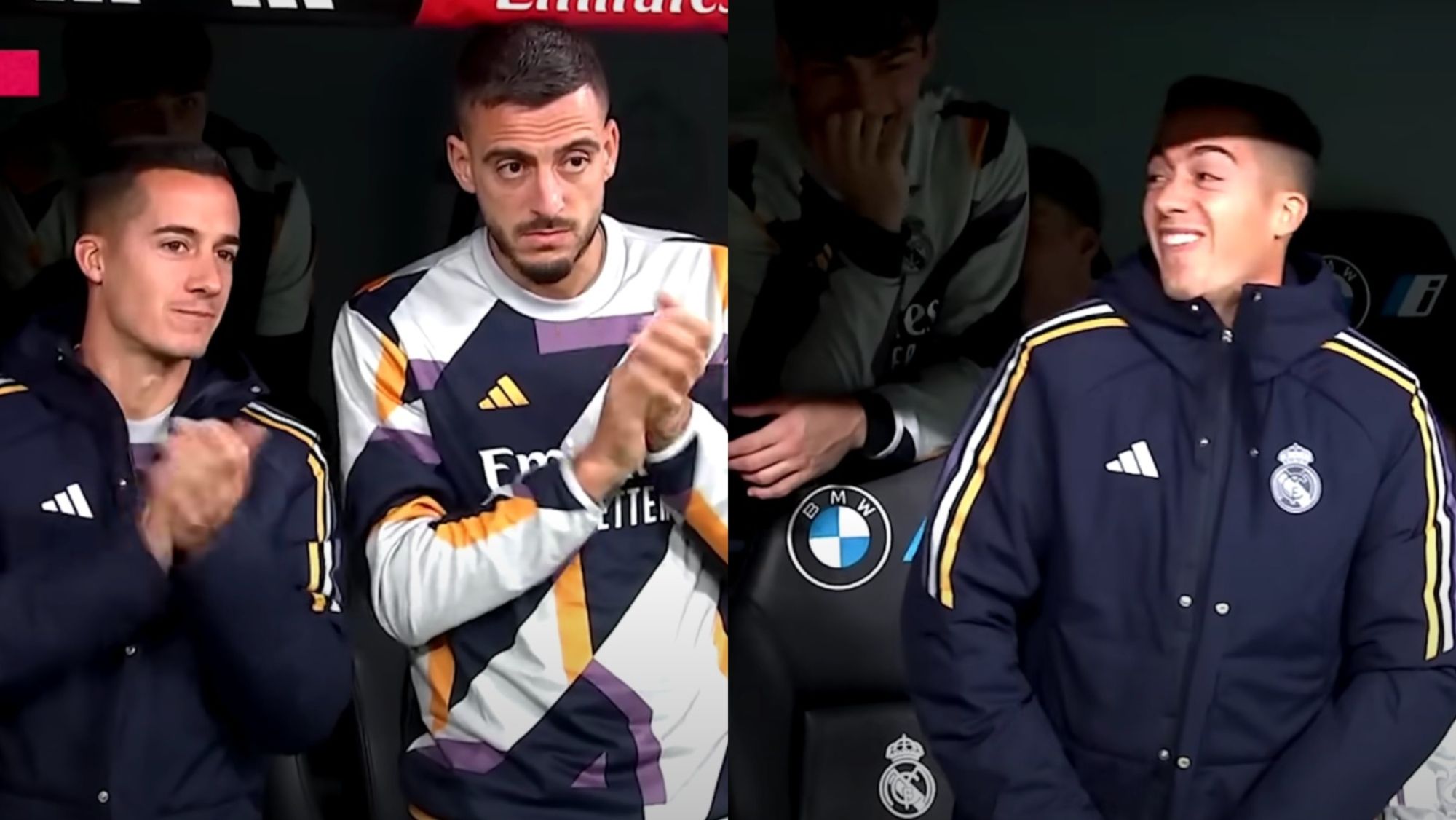 Lucas Vázquez fue pillado por las cámaras de Movistar Lucas Vázquez fue pillado por las cámaras de Movistar