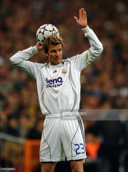 La camiseta de la época de Beckham La camiseta de la época de Beckham