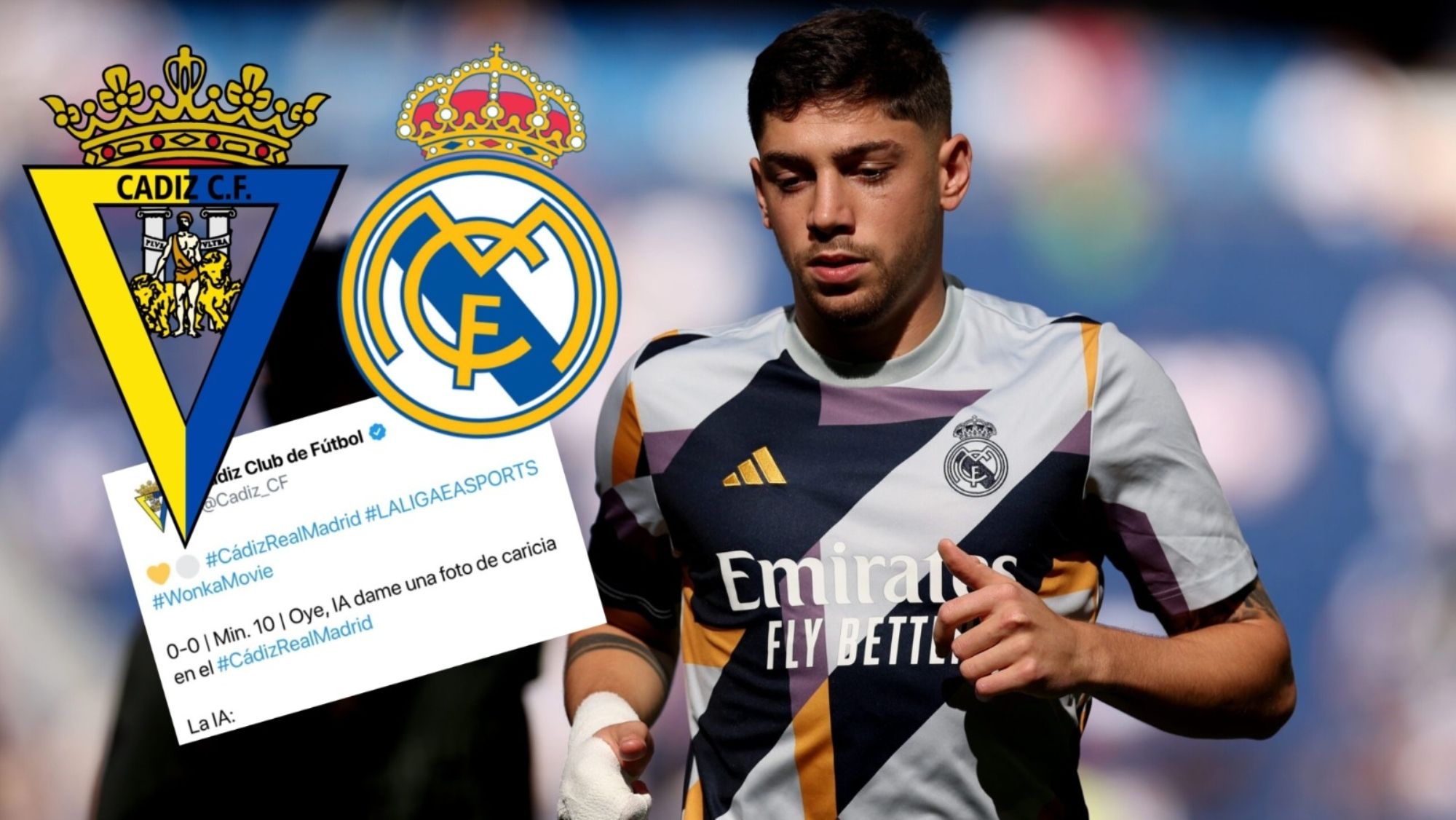 El Cádiz carga contra Fede Valverde en redesya tiene 1 millón de visitas