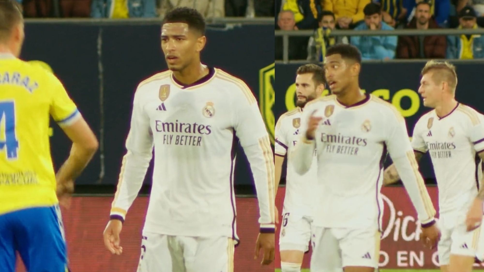 DAZN desvela el enfado de Bellingham por lo que pasó en Cádiz Estás de p...