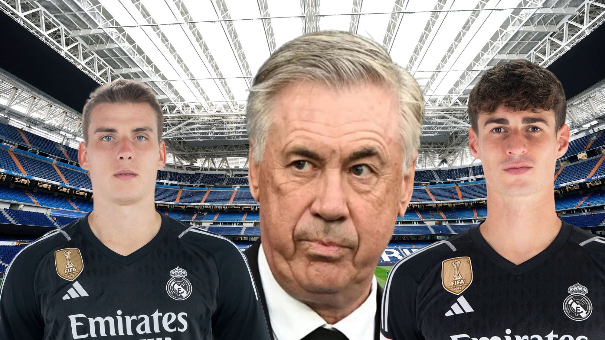 Ancelotti da la sorpresa: filtran quién será el portero titular este domingo contra el Villarreal