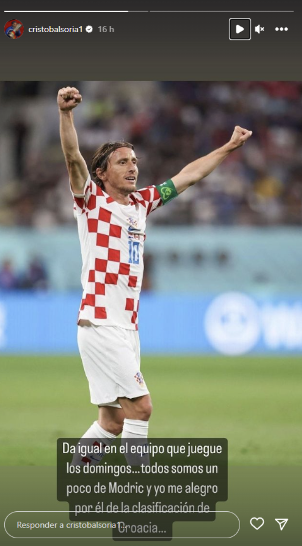 El mensaje de Soria a Luka Modric El mensaje de Soria a Luka Modric