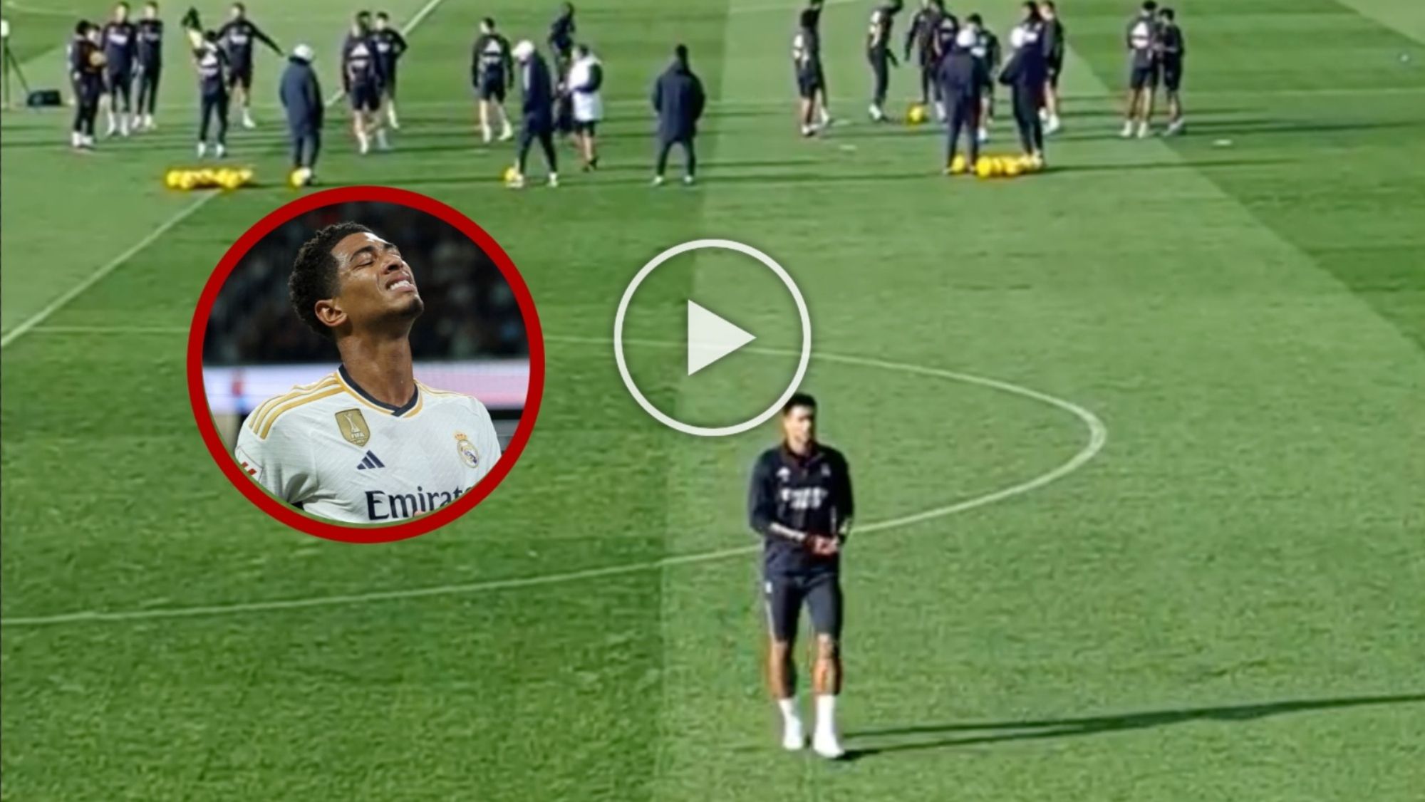 Bellingham hace saltar las alarmas en el Real Madrid durante el entrenamientose marcha Bellingham hace saltar las alarmas en el Real Madrid durante el entrenamientose marcha