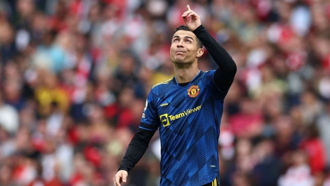 Cristiano Ronaldo dedicó el gol ante el Arsenal a su hijo, recientemente fallecido