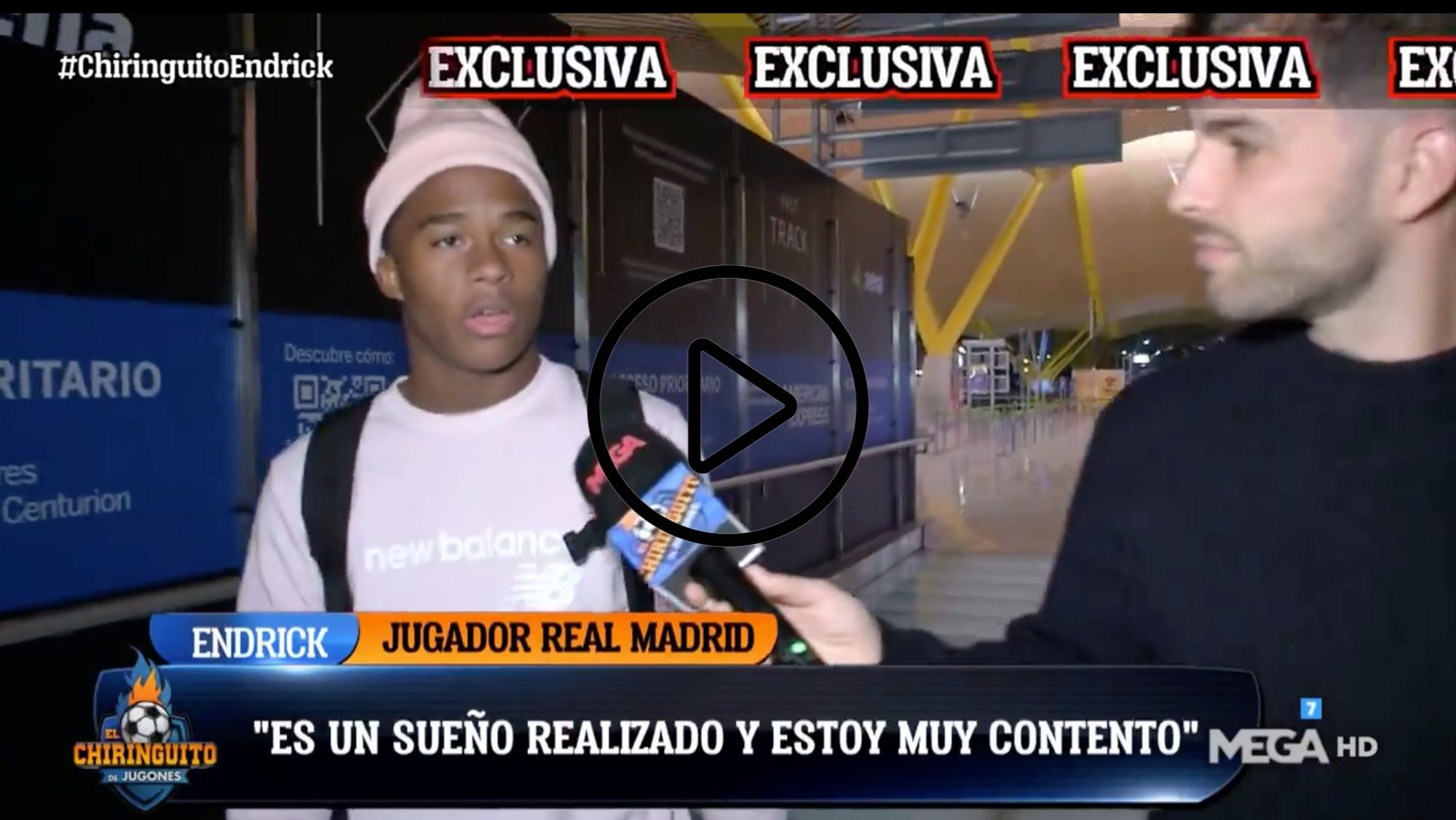 Preguntan a Endrick si Florentino le ha dicho que llevará el dorsal 9 Voy...