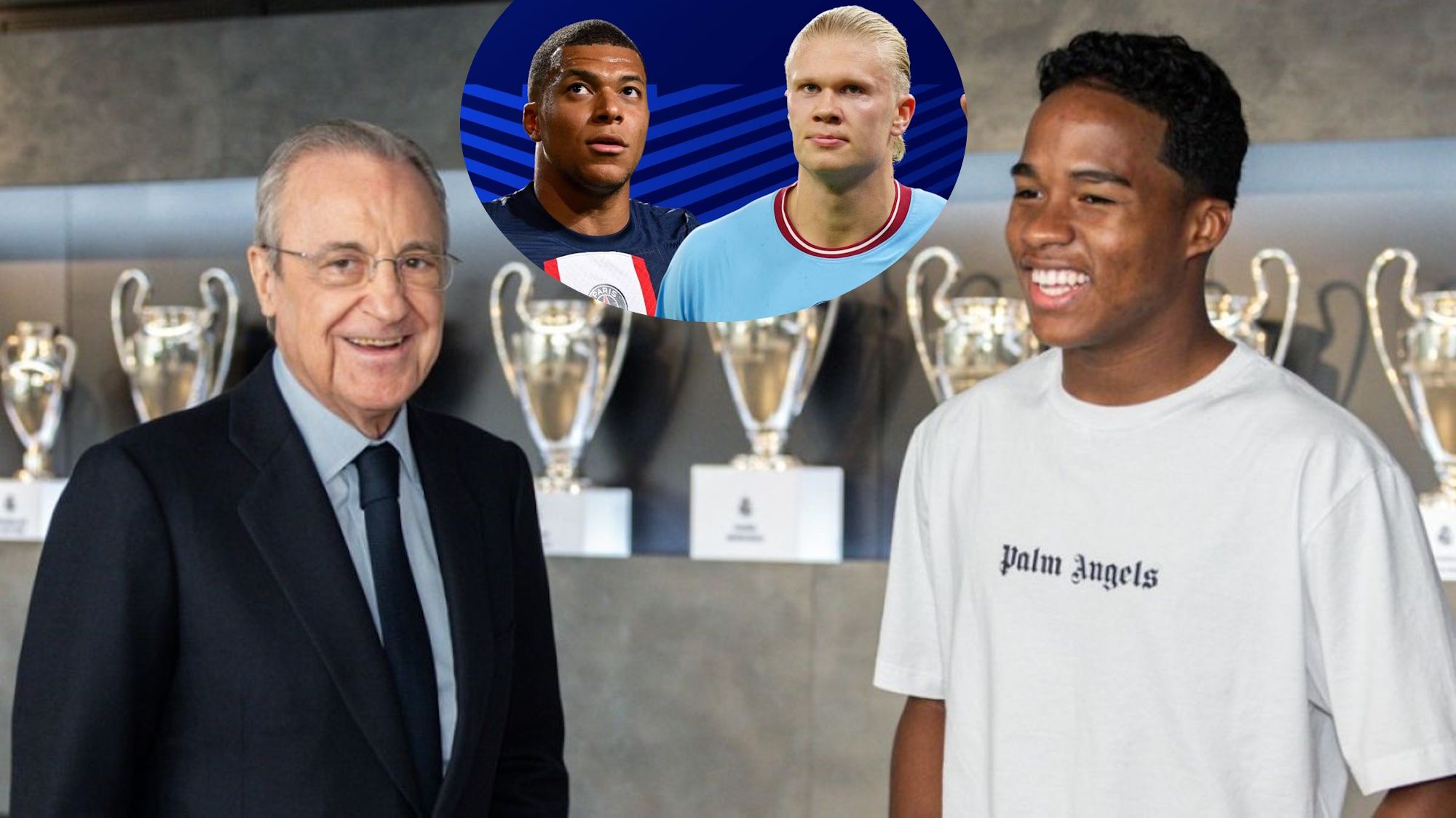 Endrick recomienda a Florentino entre fichar a Mbappé o Haaland Endrick recomienda a Florentino entre fichar a Mbappé o Haaland