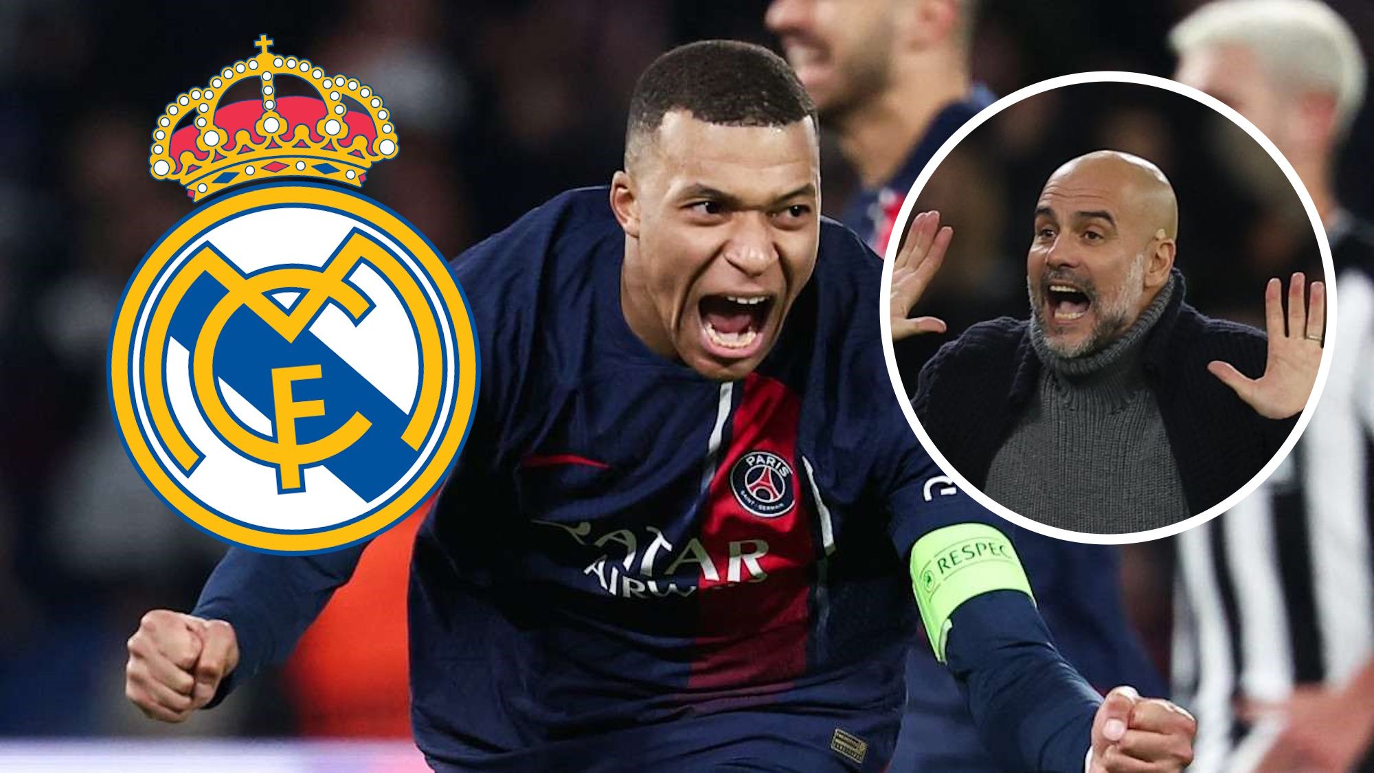 Guardiola vuelve a hacerlo y no es la primera vez 'empuja' a Mbappé al Real Madrid