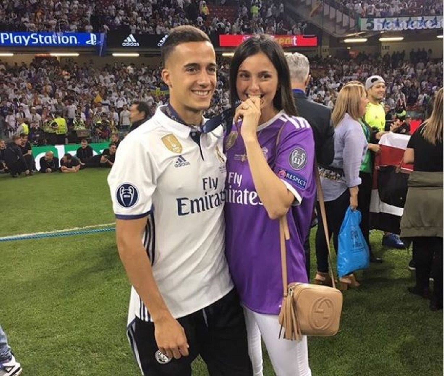 lucas vazquez y su mujer macarena capilla