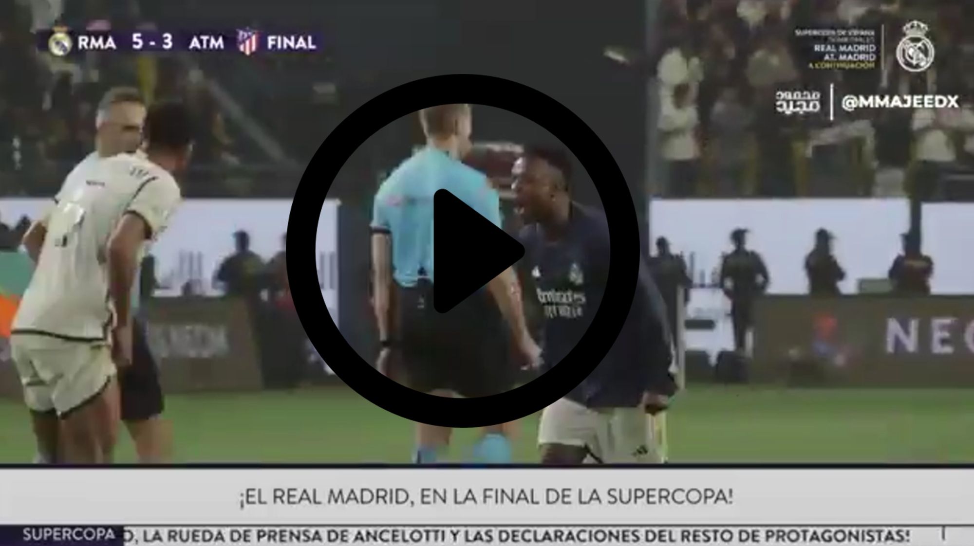 Vinicius, ¿celos de Bellingham?: la imagen de la Supercopa que ya es viral Vinicius, ¿celos de Bellingham?: la imagen de la Supercopa que ya es viral
