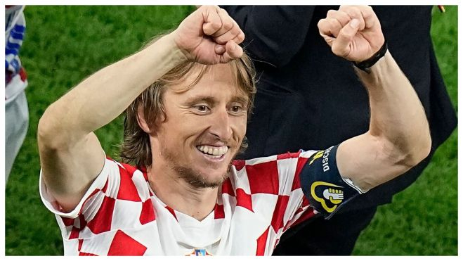 Luka Modric con Croacia