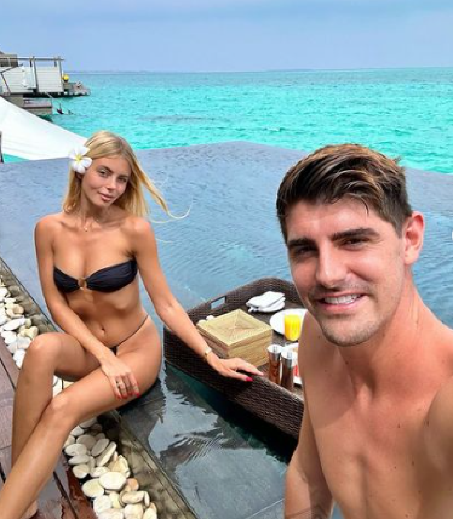 Mishel Gerzig y Thibaut Courtois