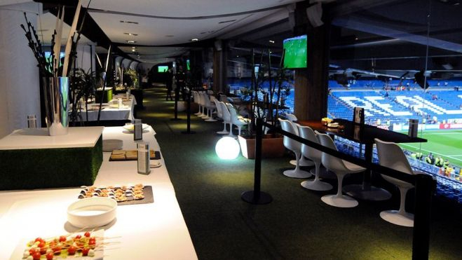 El palco vip del Bernabéu ofrece magníficas prestaciones 