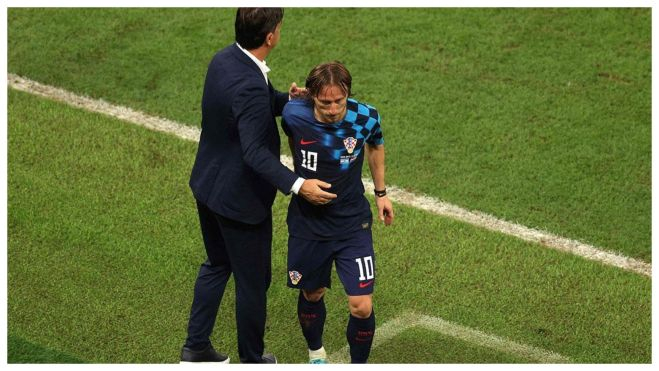 Luka Modric en el partido de ayer Luka Modric en el partido de ayer