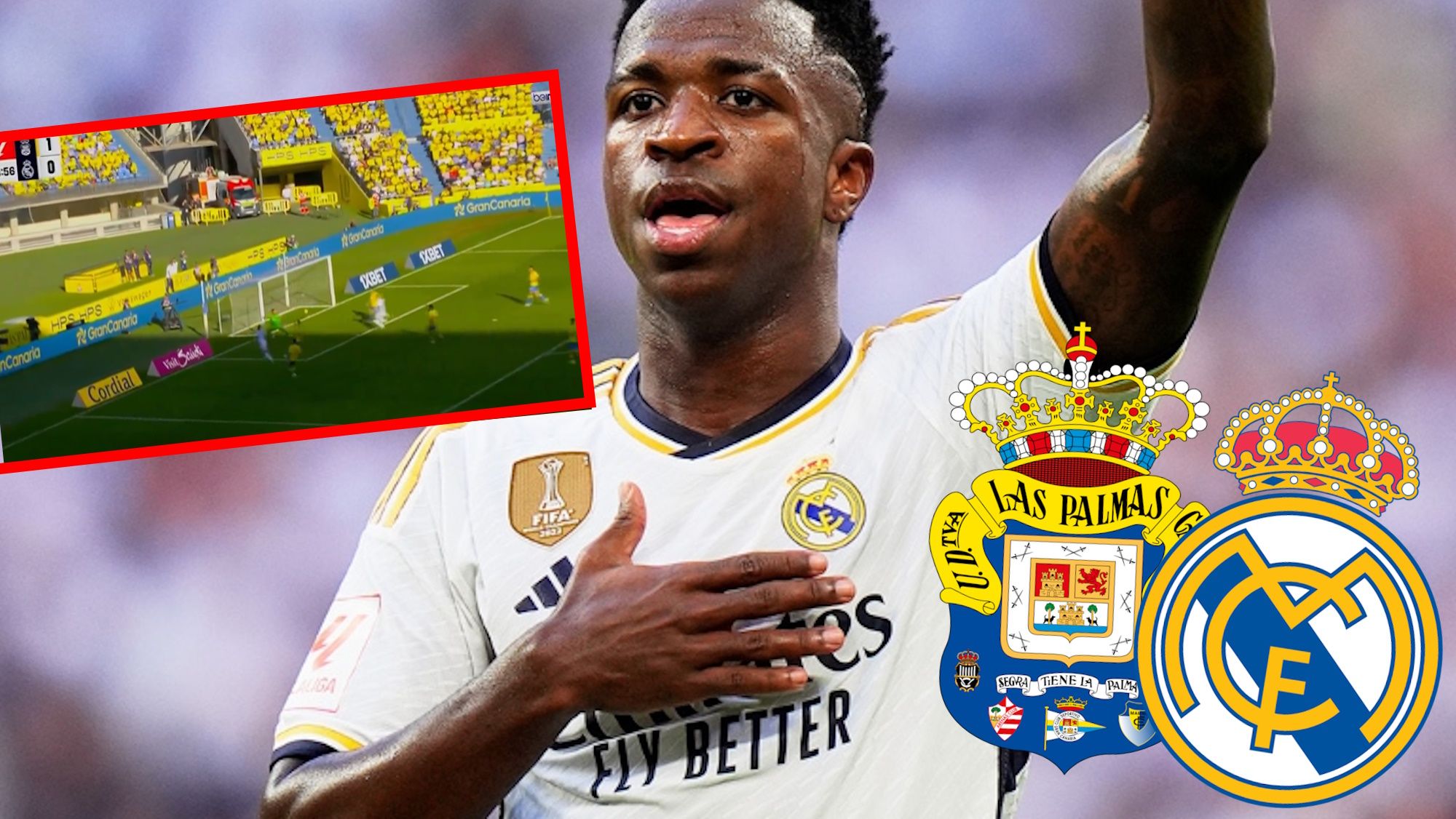 Vinicius empata el partido en Gran Canaria con un golazo a la tercera fue la vencida Vinicius empata el partido en Gran Canaria con un golazo a la tercera fue la vencida