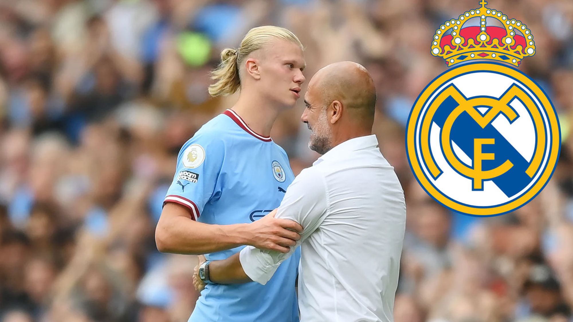 Haaland y su salida del City al Real Madrid que molesta a Guardiola: "Igual..." Haaland y su salida del City al Real Madrid que molesta a Guardiola: "Igual..."