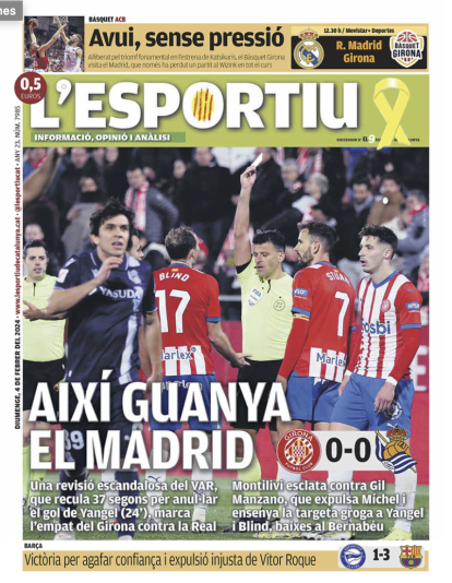 La vergonzosa portada de la prensa culé que puede denunciar el Real Madrid