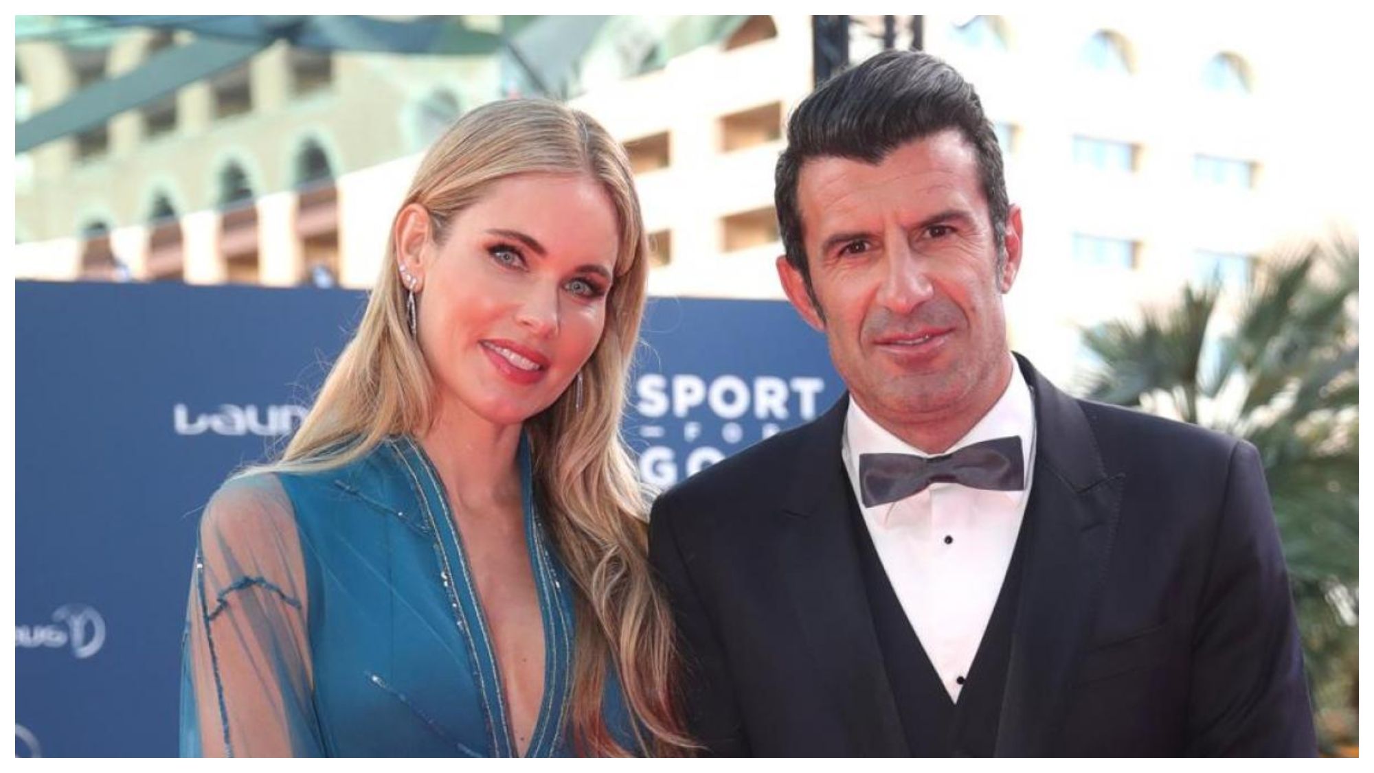 Luis Figo y Helena Svedin