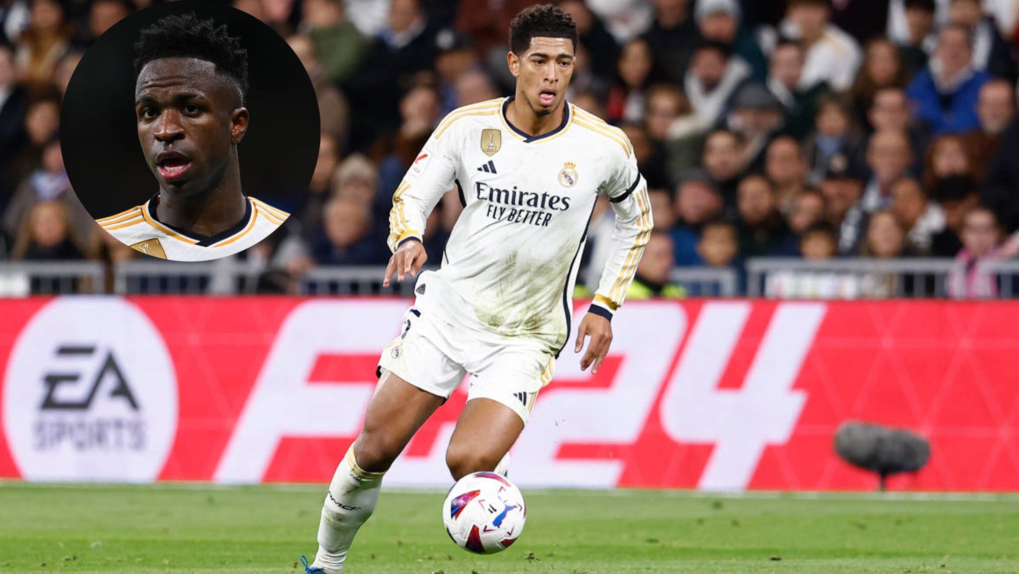 El 'zasca' de Bellingham a Vinicius que ya es viral en redes: "Gracias p..." El 'zasca' de Bellingham a Vinicius que ya es viral en redes: "Gracias p..."