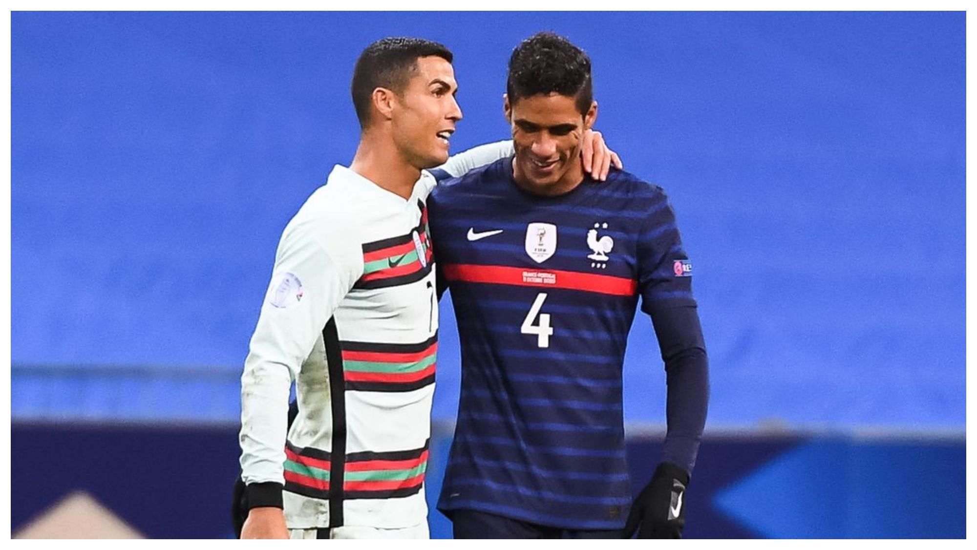 Cristiano Ronaldo y Varane / Getty Images