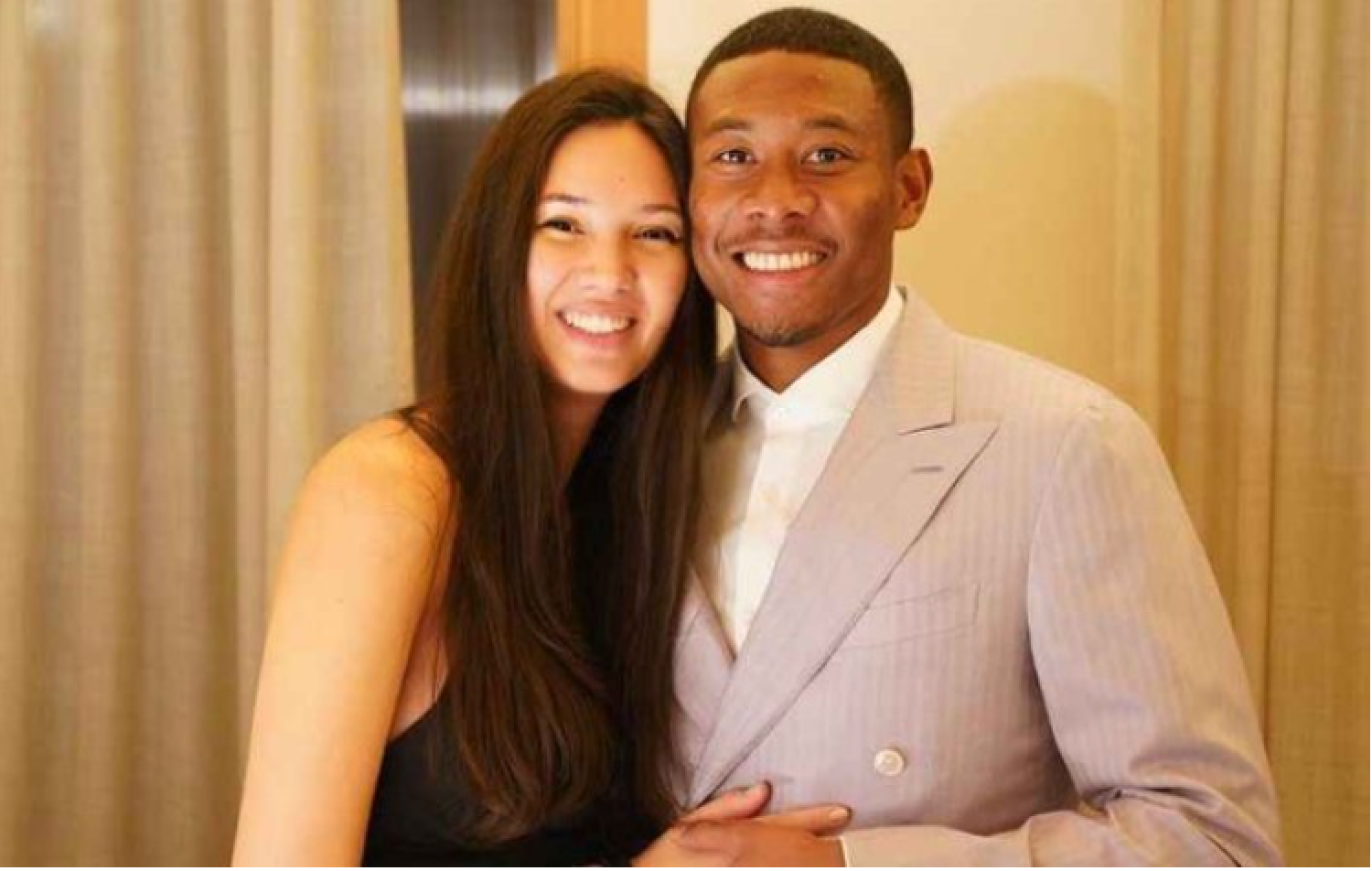 David Alaba y Shalimar Heppner David Alaba y Shalimar Heppner