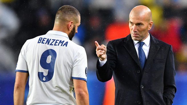 Karim Benzema y Zinedine Zidane